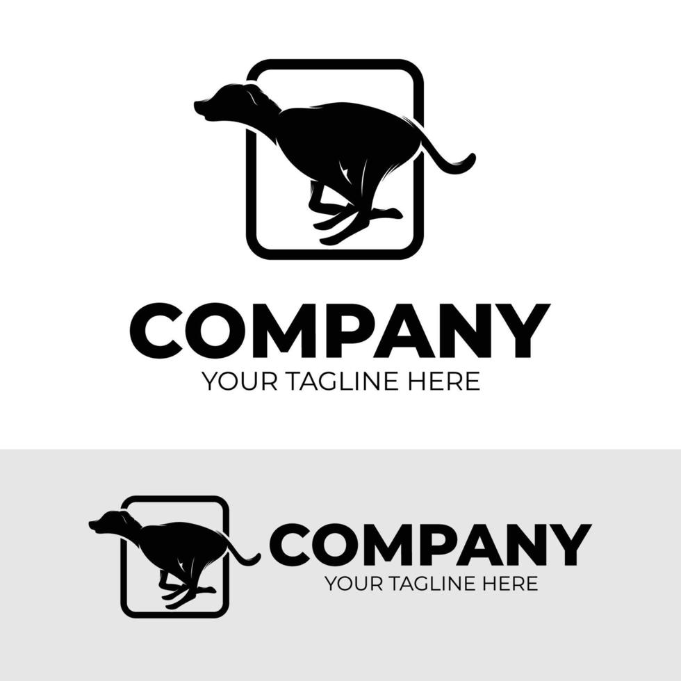 cane logo modello design ispirazione vettore
