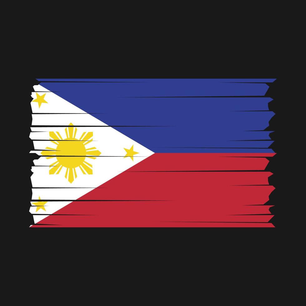 vettore di bandiera delle filippine