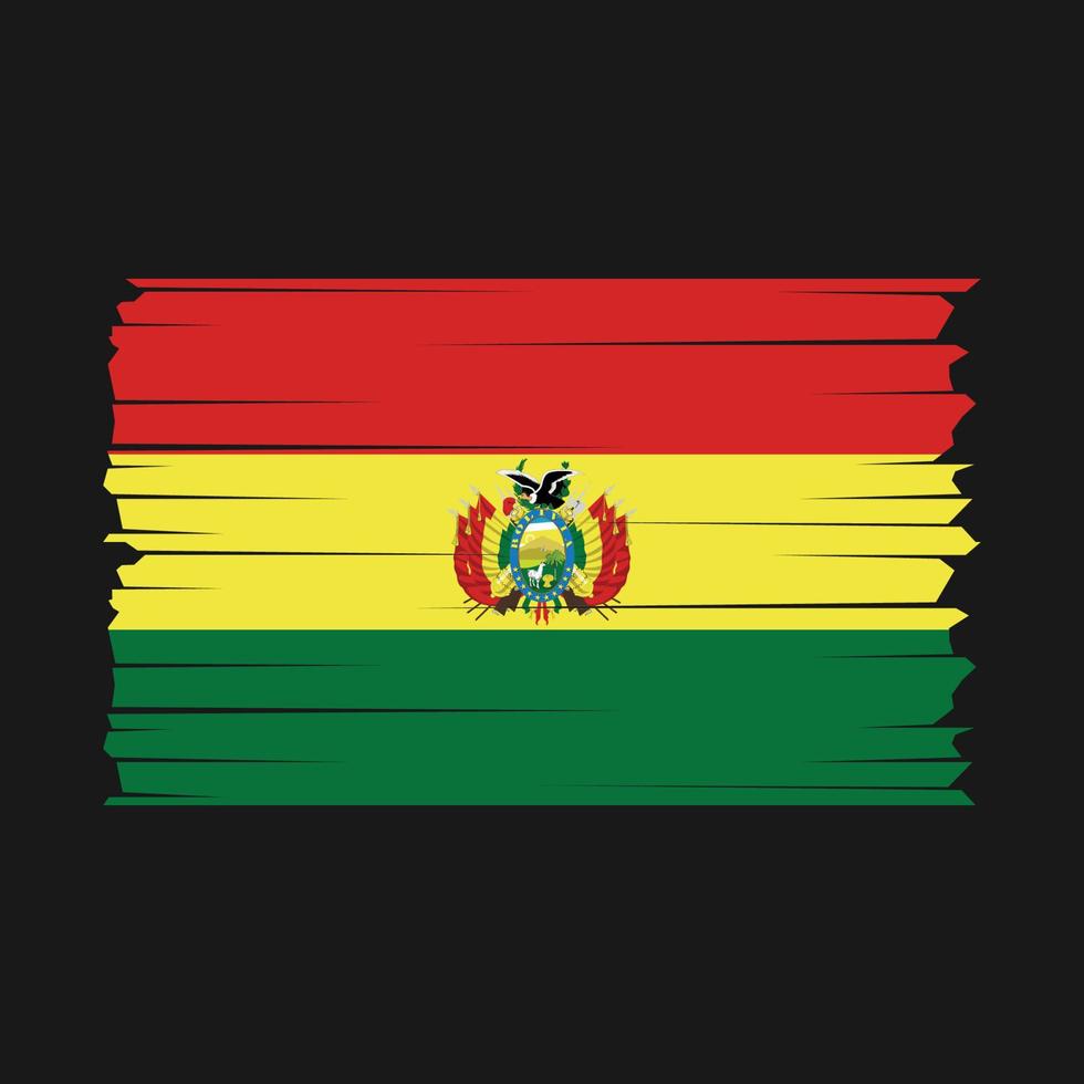 vettore di bandiera della bolivia