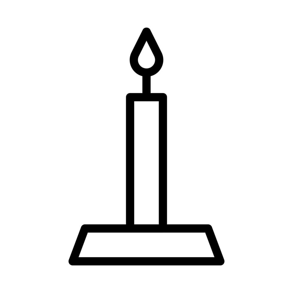 candela icona schema stile Pasqua illustrazione vettore elemento e simbolo Perfetto.