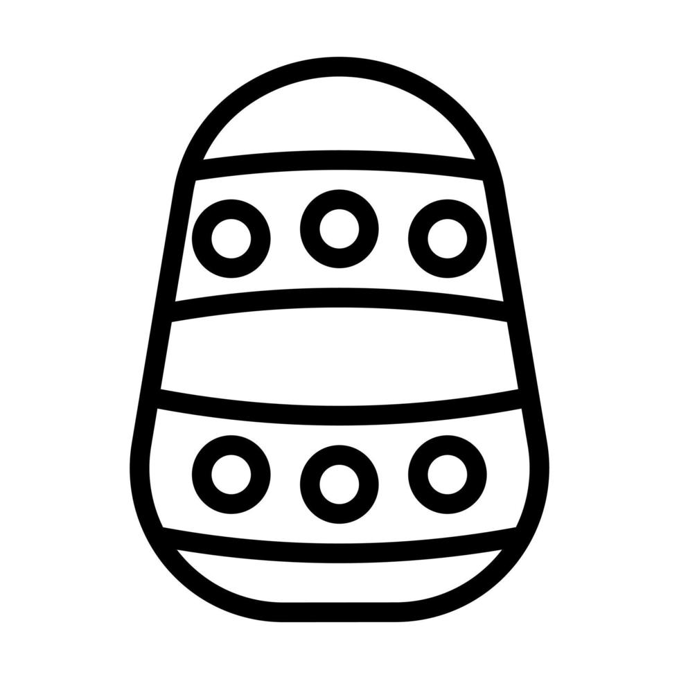 uovo icona schema stile Pasqua illustrazione vettore elemento e simbolo Perfetto.