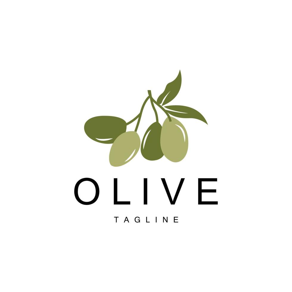 oliva logo, oliva olio pianta vettore, naturale erbaceo Salute medicina disegno, illustrazione modello icona vettore