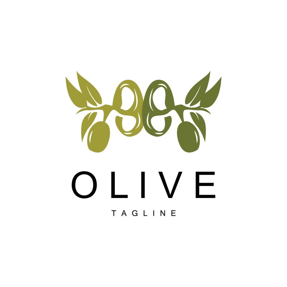 oliva logo, oliva olio pianta vettore, naturale erbaceo Salute medicina disegno, illustrazione modello icona vettore