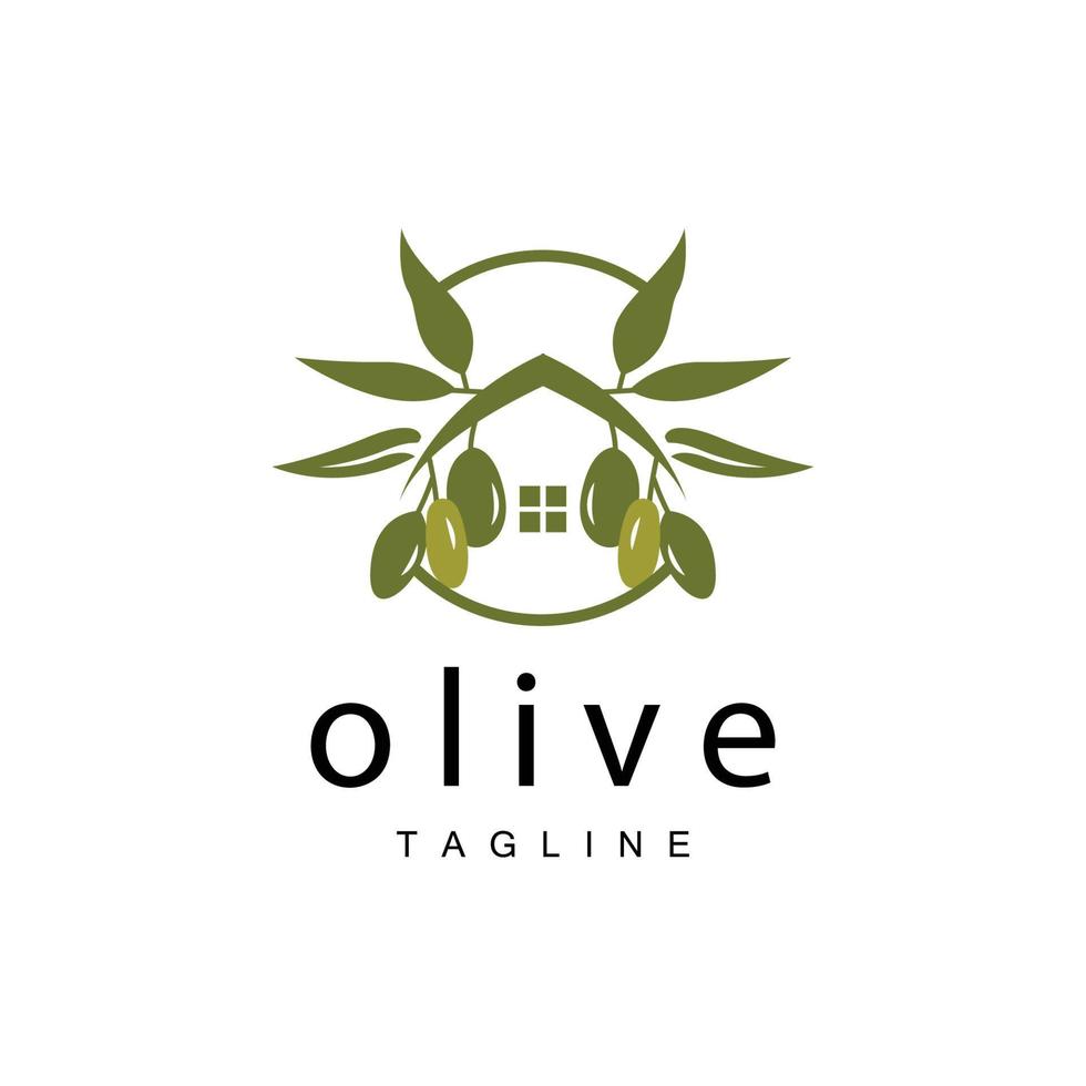 oliva logo, oliva olio pianta vettore, naturale erbaceo Salute medicina disegno, illustrazione modello icona vettore