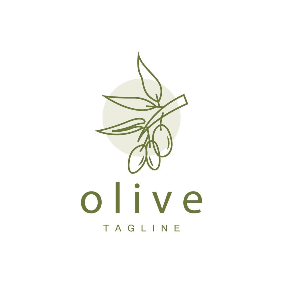 oliva logo, oliva olio pianta vettore, naturale erbaceo Salute medicina disegno, illustrazione modello icona vettore