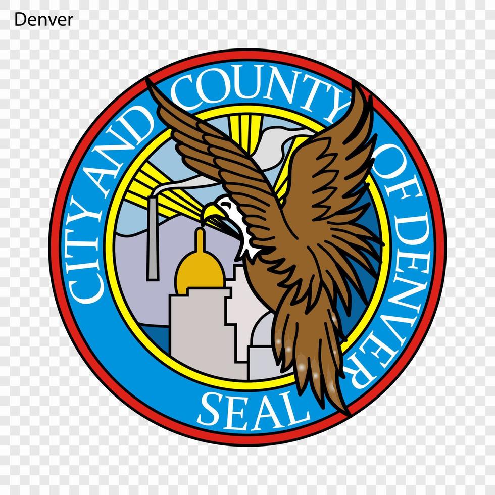 emblema di Denver vettore