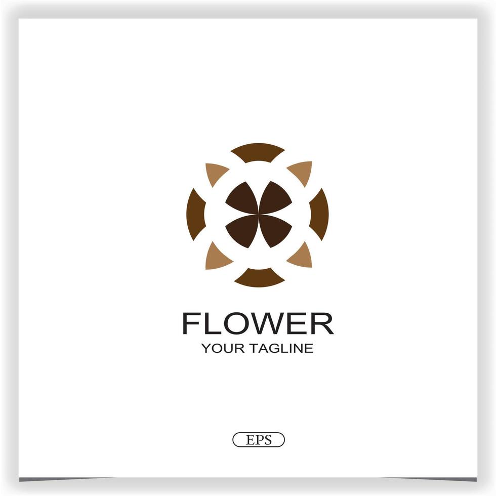 astratto fiore classico logo premio elegante modello vettore eps 10