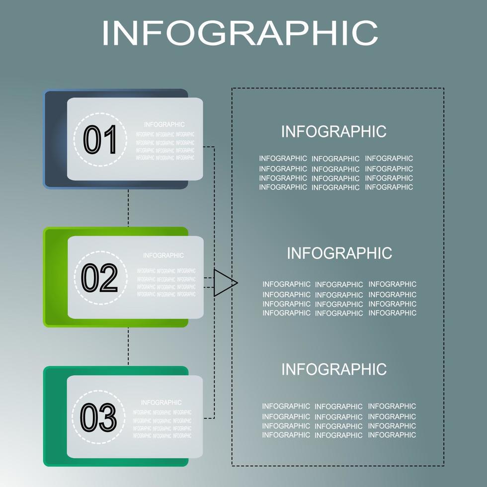 Infografica templet con icona adatto per attività commerciale rapporto vettore