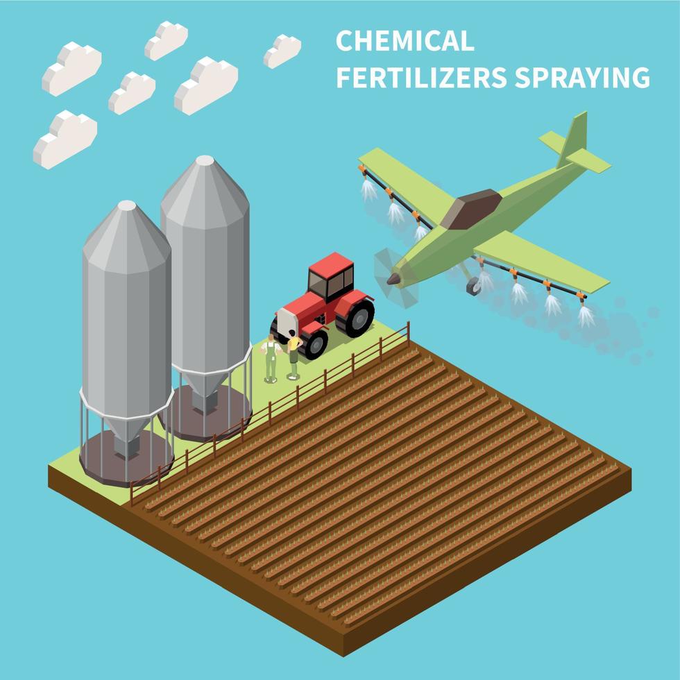 chimico fertilizzanti spruzzatura vettore