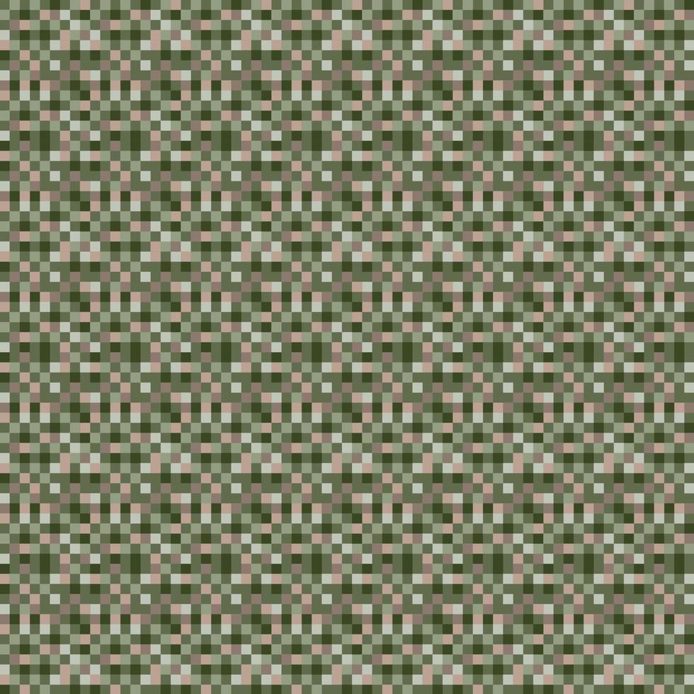 senza soluzione di continuità modello pixel camuffare. mimetico. militare struttura. a caccia mascheratura ornamento. casuale piazza modello. colorato vettore illustrazione.