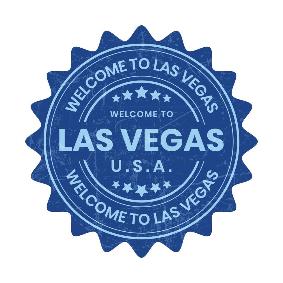 benvenuto per las Las Vegas, Stati Uniti d'America cartello, distintivo, francobollo, etichetta, etichetta, sigillo, emblema, simbolo vettore illustrazione con grunge effetto o strutturato, un' popolare città per visitare nel il unito stati