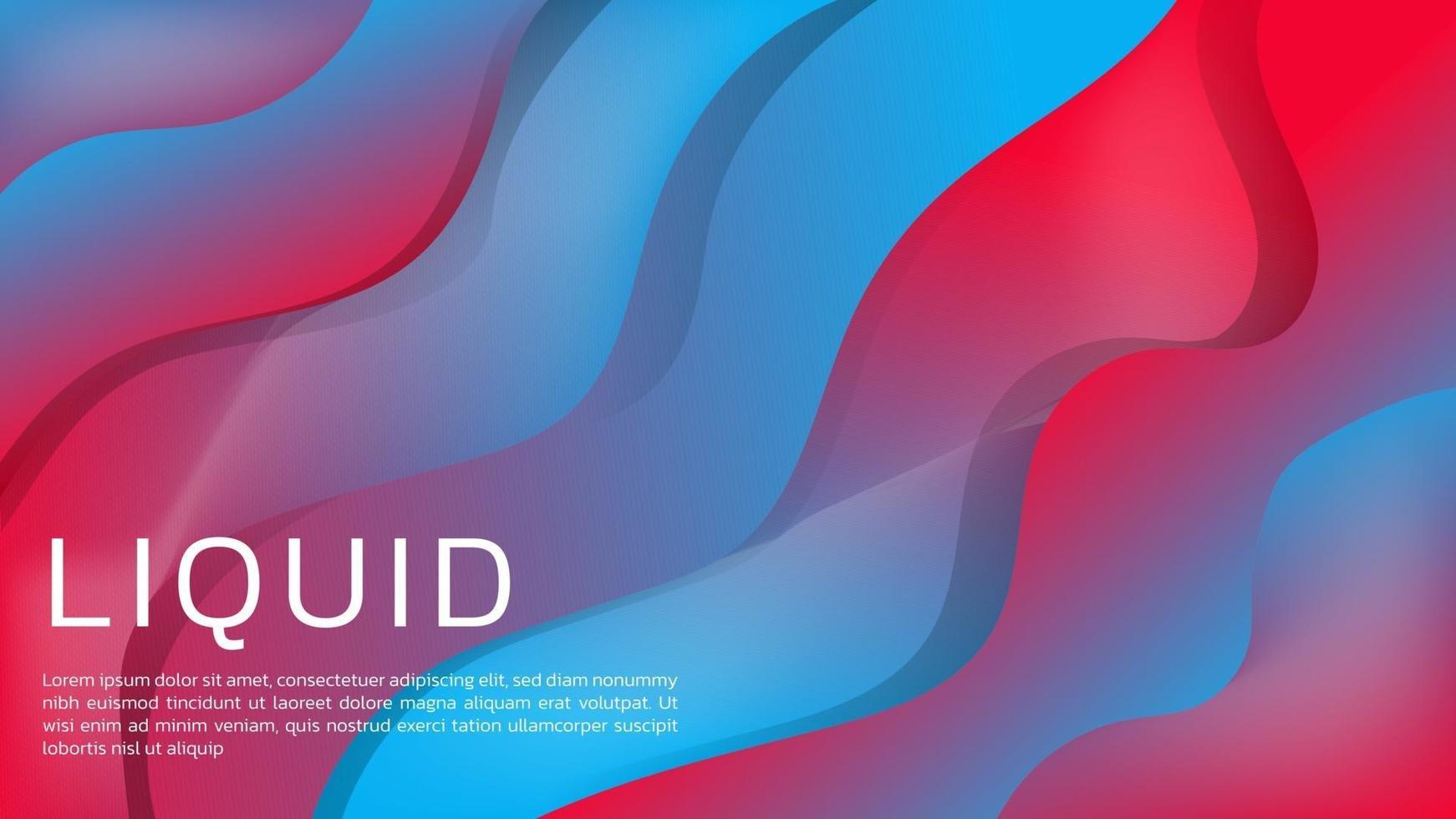 liquido-astratto sfondo sfumato liquido 3d con colori vivaci per la pagina di destinazione web e lo sfondo vettore