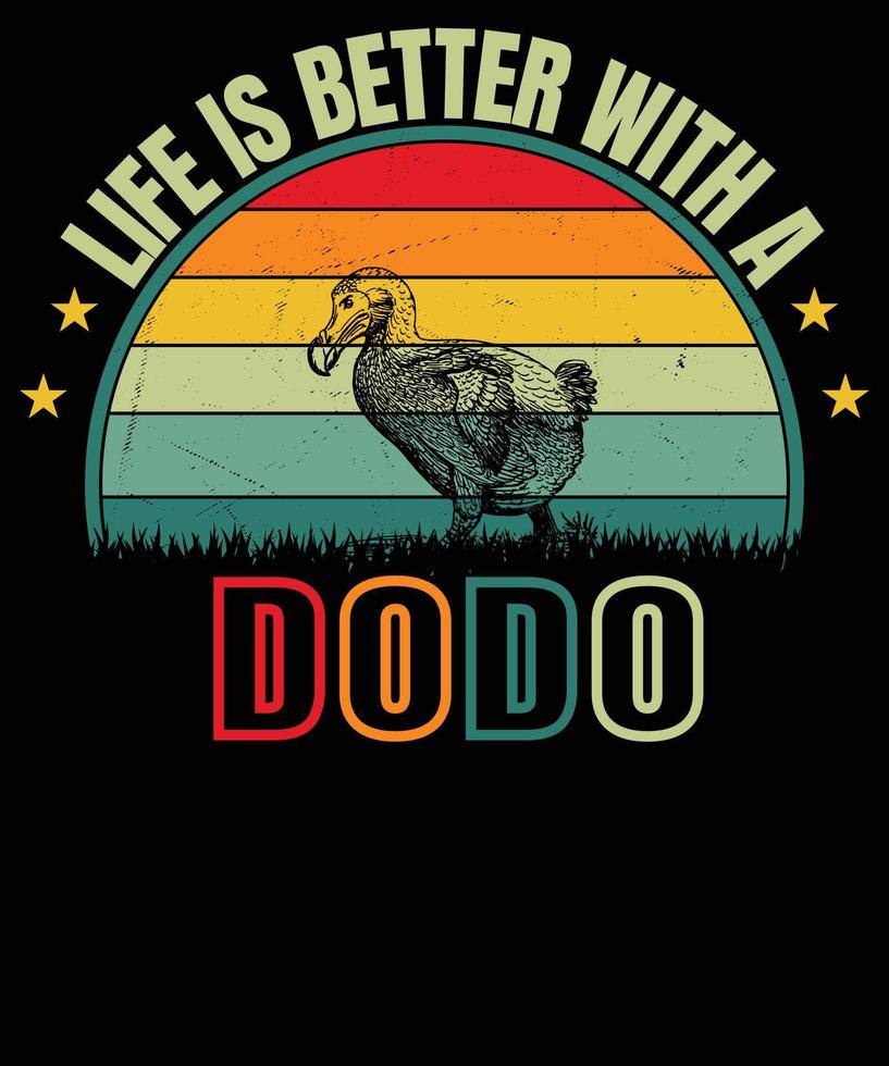 dodo Vintage ▾ t camicia design vettore