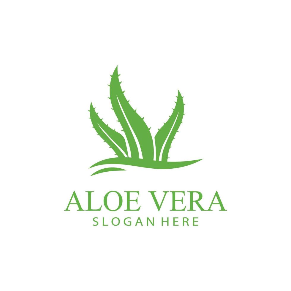 aloe Vera logo design vettore illustrazione modello