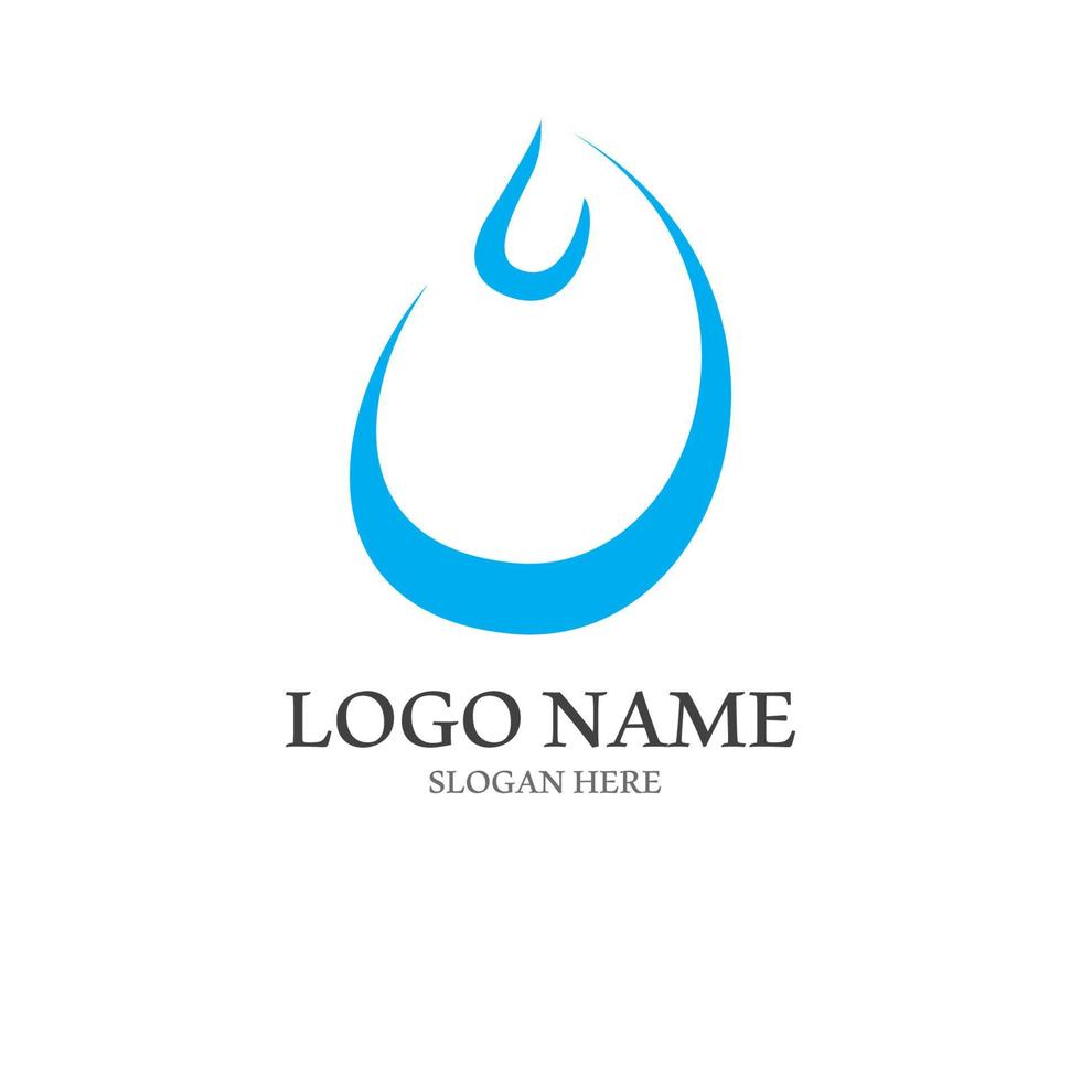 acqua far cadere logo, un' logo con un' concetto stile vettore illustrazione modello su un' bianca isolato sfondo.