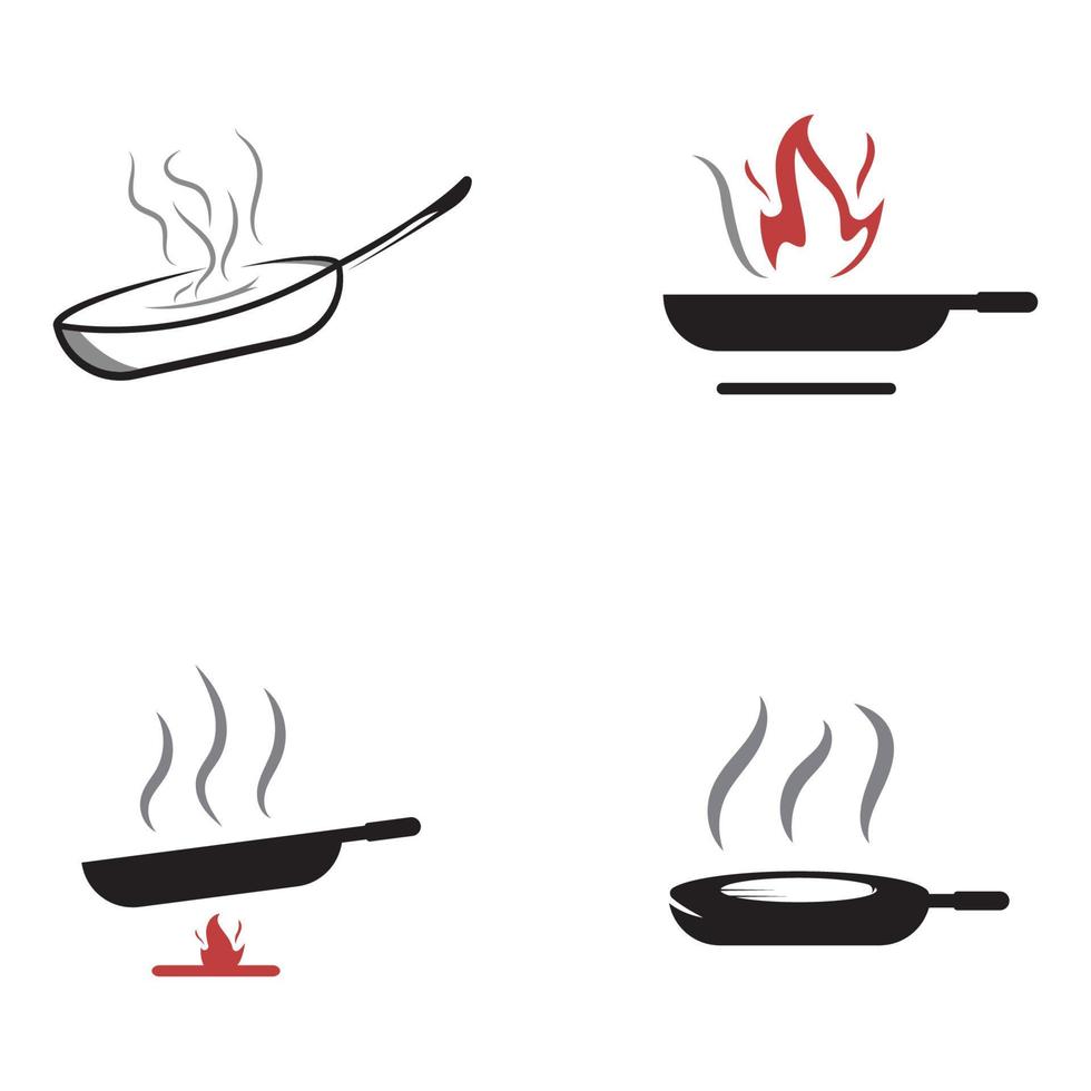 utensili logo per cucinando con concetto vettore modello