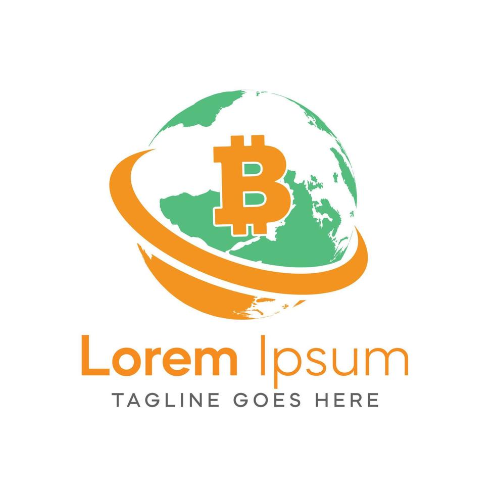 B lettera logo per crypto moneta, bitcoin logo design modello vettore