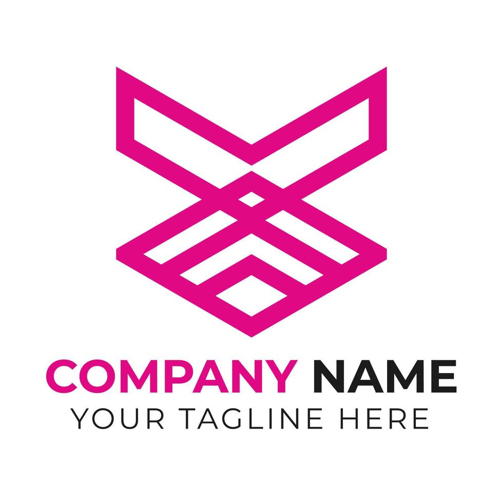 creativo minimo astratto attività commerciale logo design modello gratuito vettore