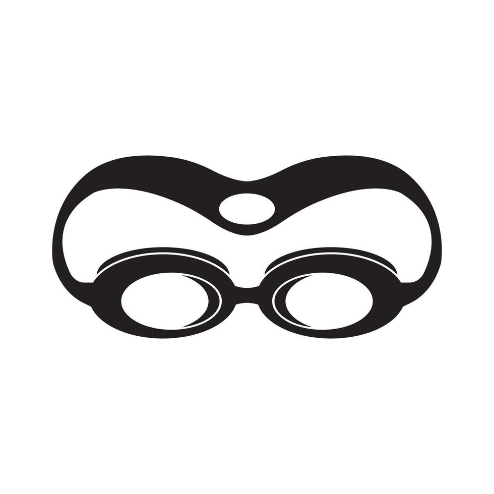 nuoto occhiali icona simbolo, illustrazione design modello. vettore