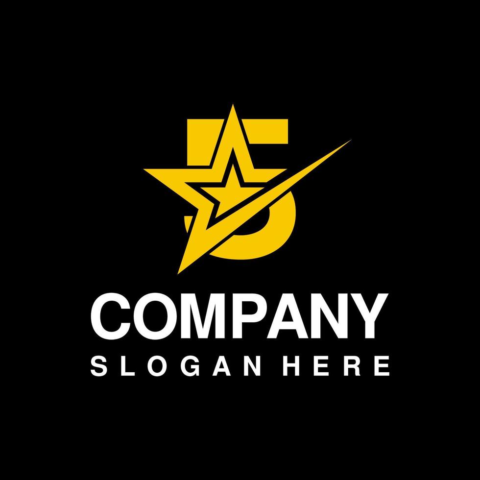 stelle 5 logo azienda semplice, pulire, minimalista, astratto, e moderno vettore