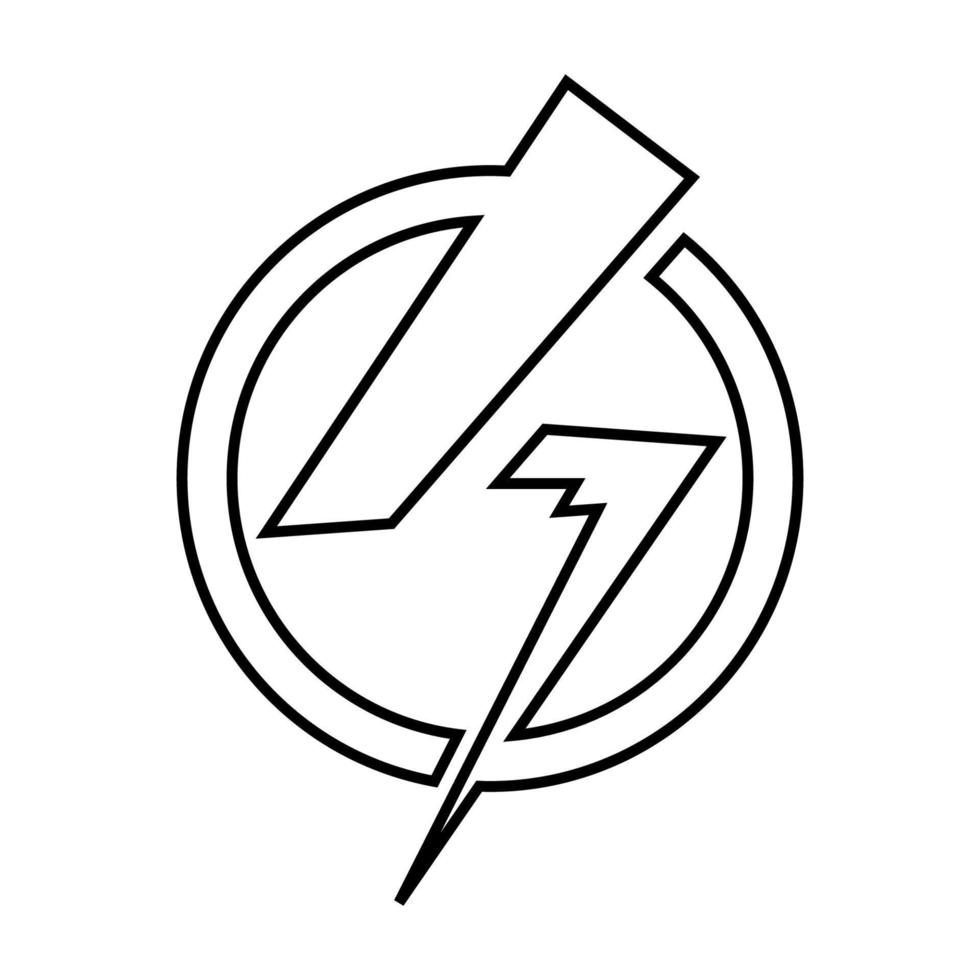 elettricità icona illustrazione vettore