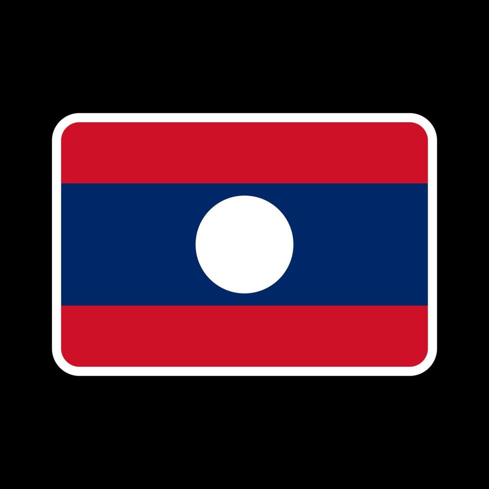 bandiera del laos, colori ufficiali e proporzione. illustrazione vettoriale. vettore