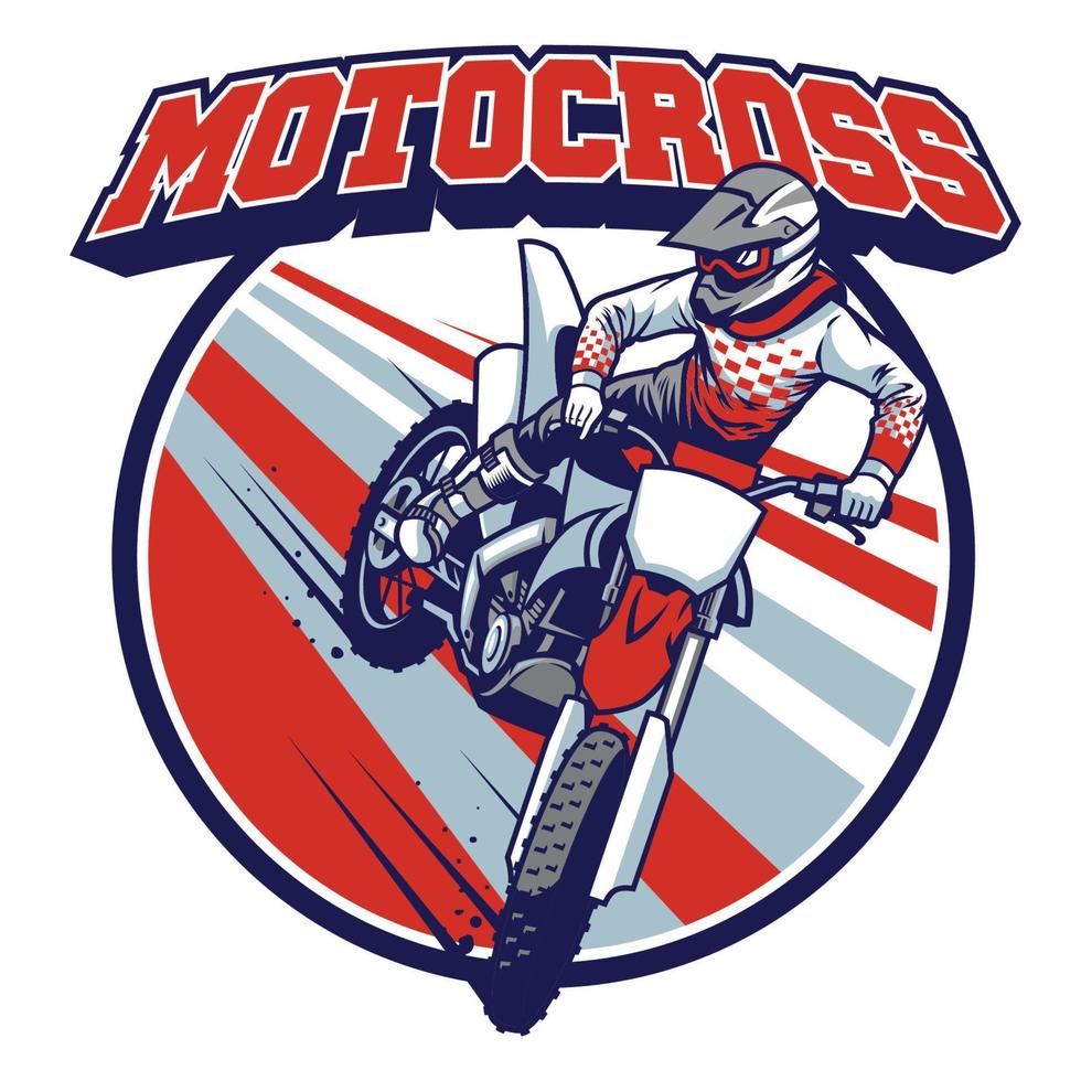 motocross distintivo design vettore