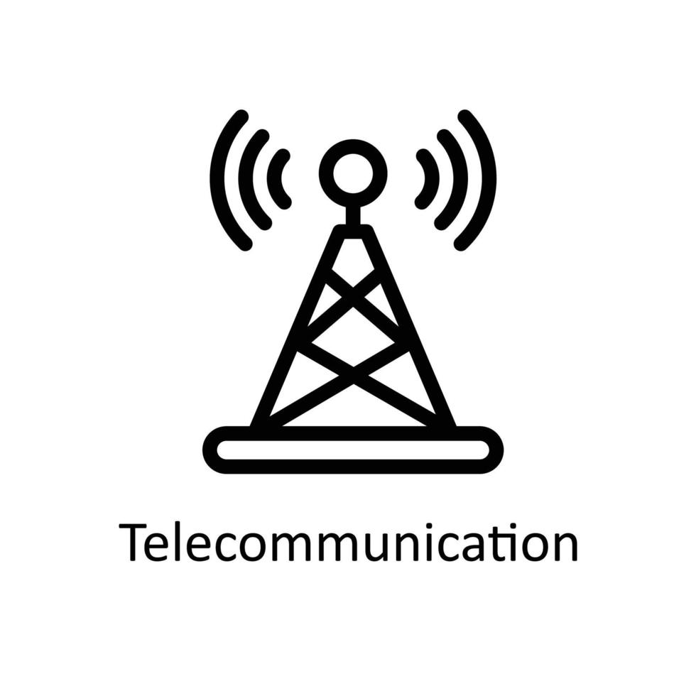 telecomunicazione vettore schema icone. semplice azione illustrazione azione