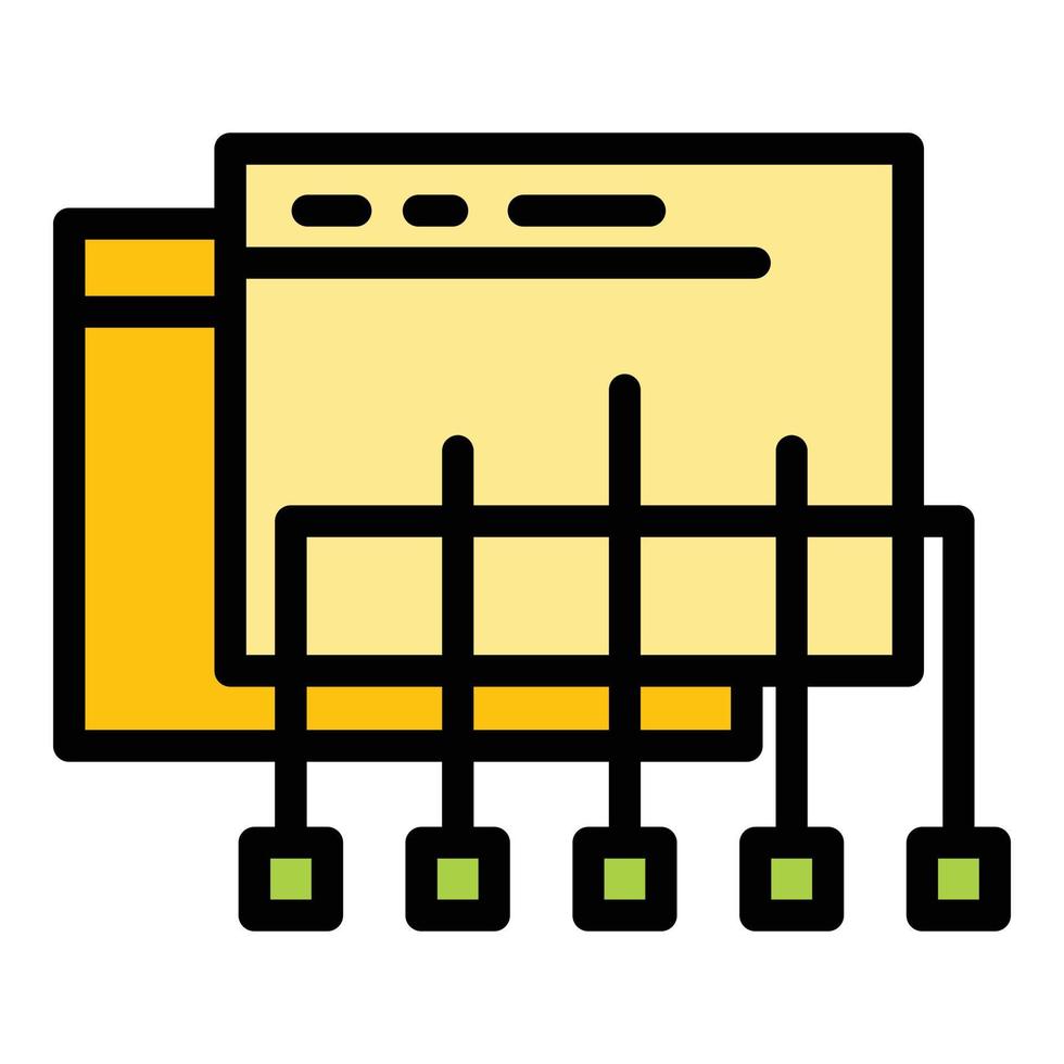 api ragnatela schema icona vettore piatto