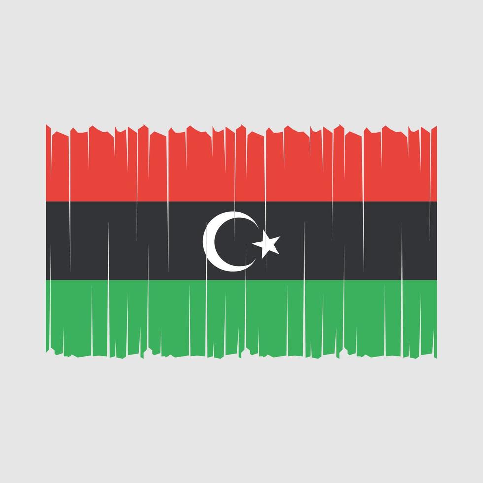 vettore di bandiera libia