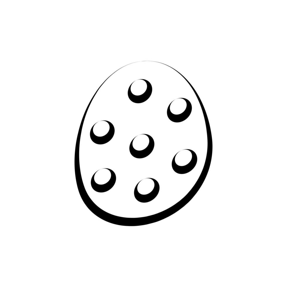 contento Pasqua uovo illustrazione vettore