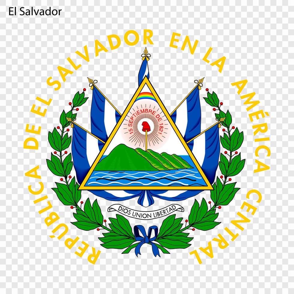 nazionale emblema o simbolo EL salvador vettore