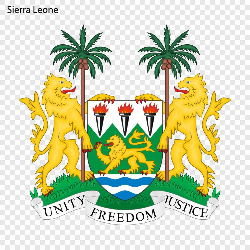 nazionale emblema o simbolo sierra Leone vettore