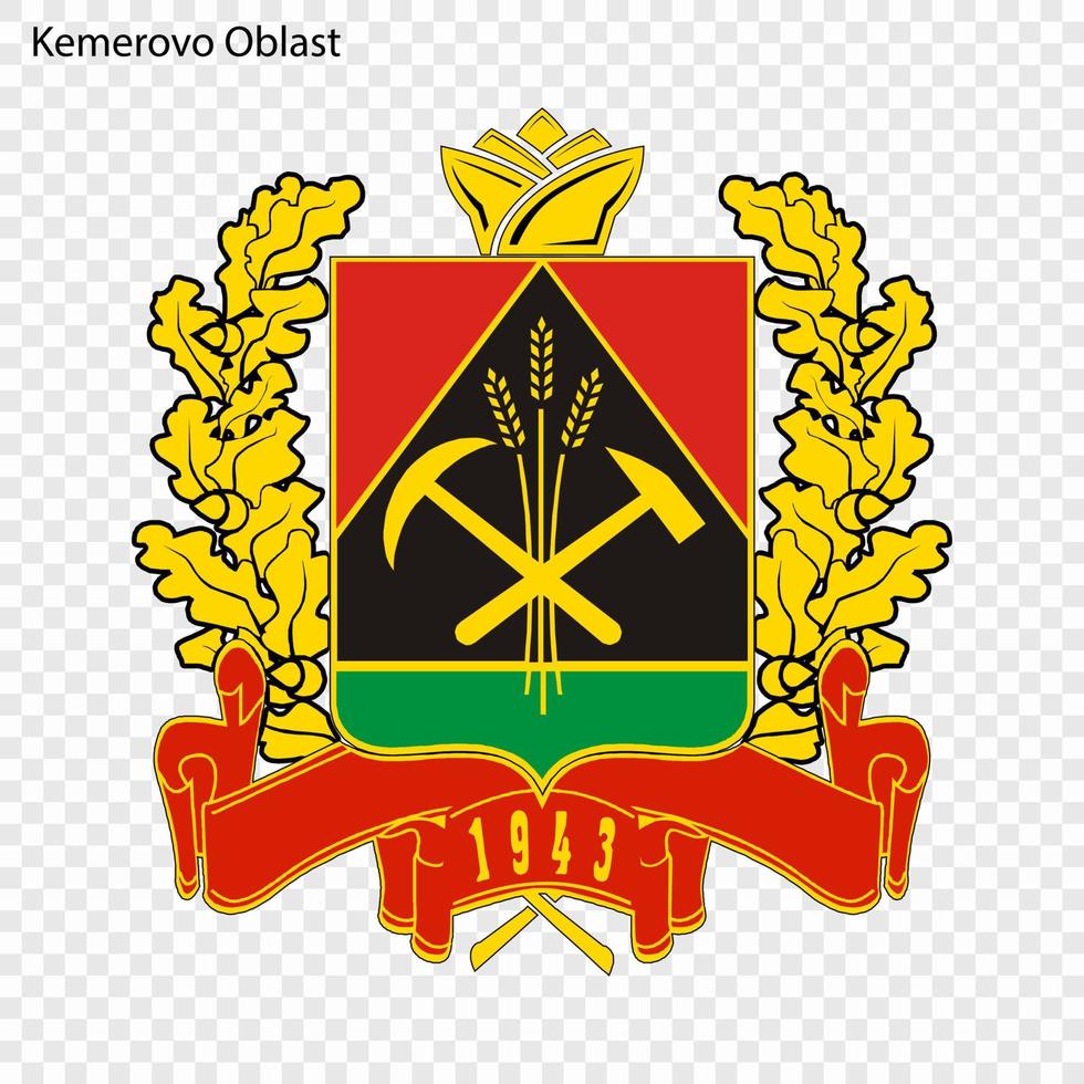 emblema di Provincia di Russia vettore