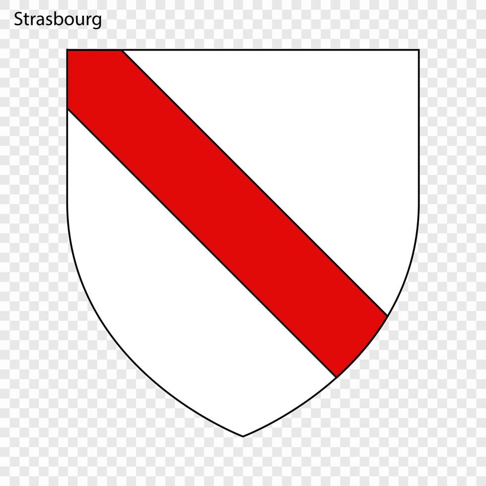 emblema di strasburgo. vettore