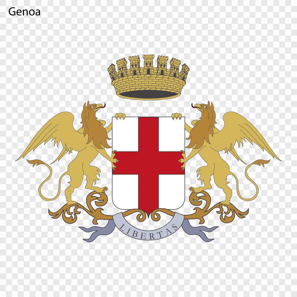 emblema di Genova vettore