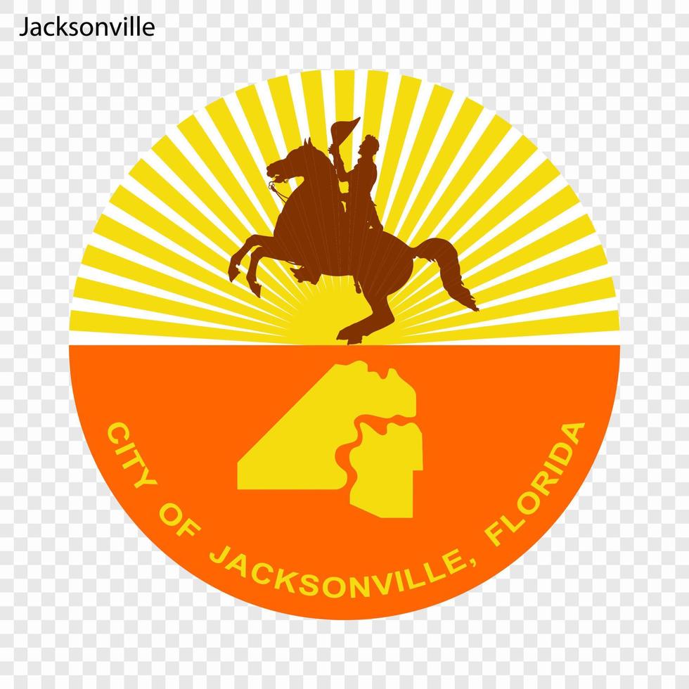 emblema di Jacksonville vettore