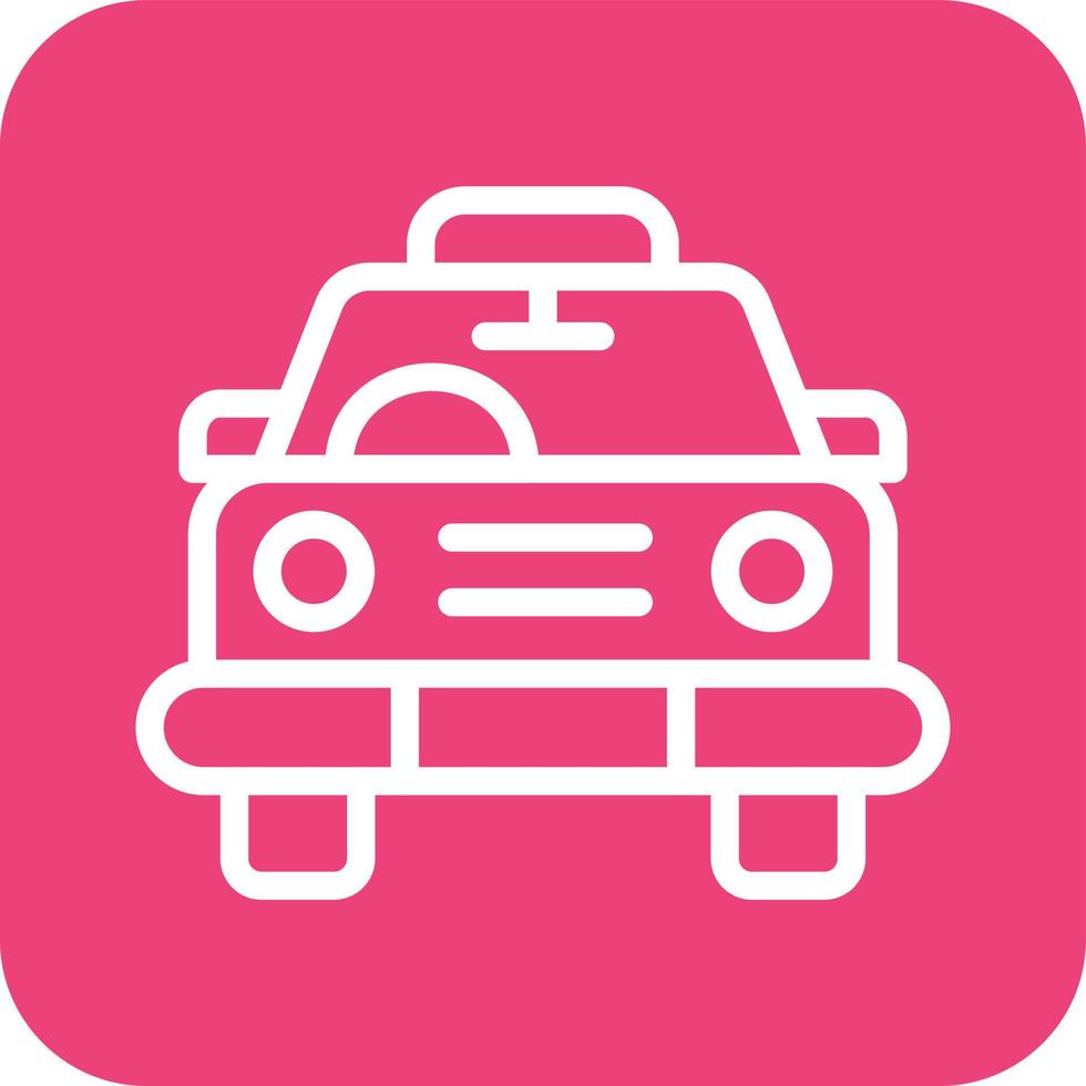 illustrazione del design dell'icona di vettore di taxi