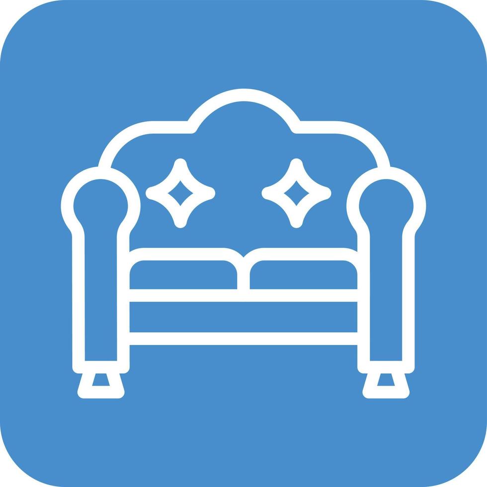 illustrazione del design dell'icona del vettore del divano
