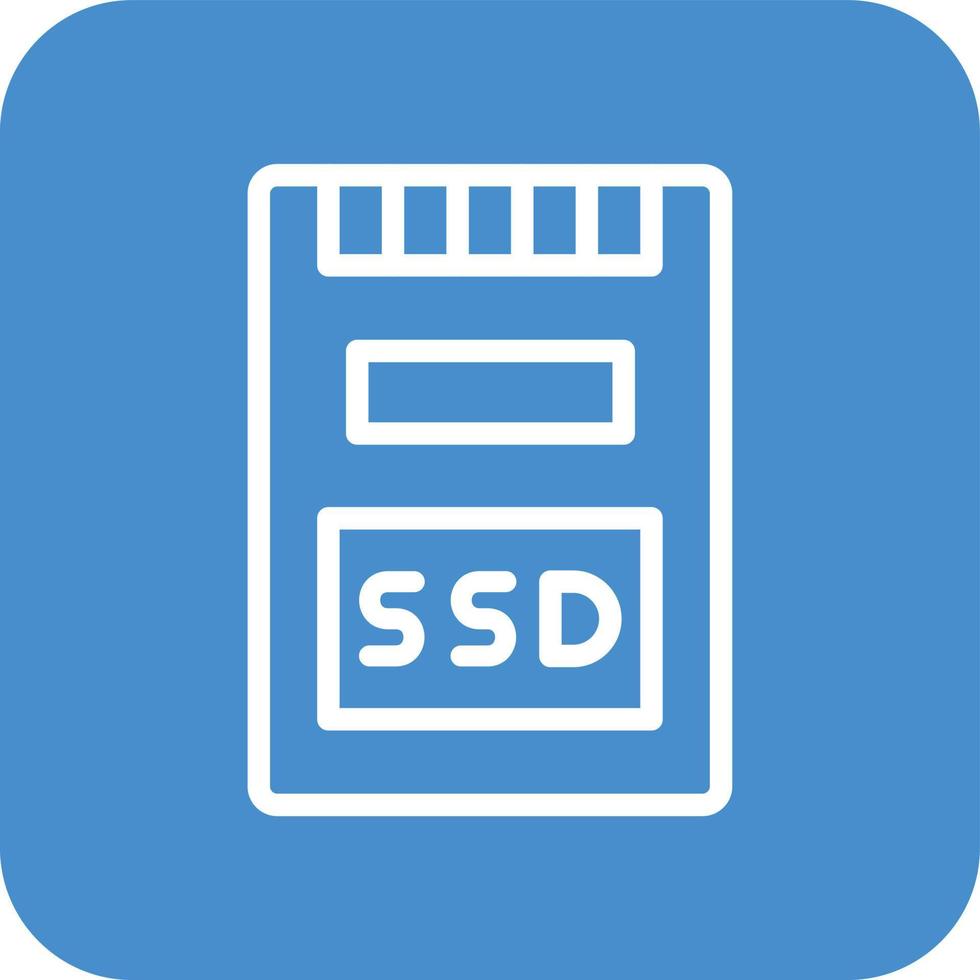 illustrazione del design dell'icona vettoriale ssd