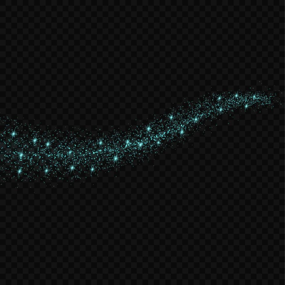 le stelle con effetto bagliore di luce esplodono con scintillii isolati vettore