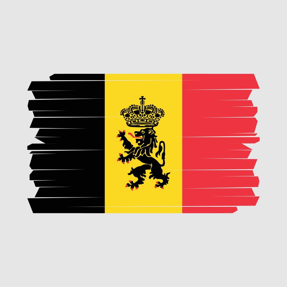 pennello bandiera belgio vettore