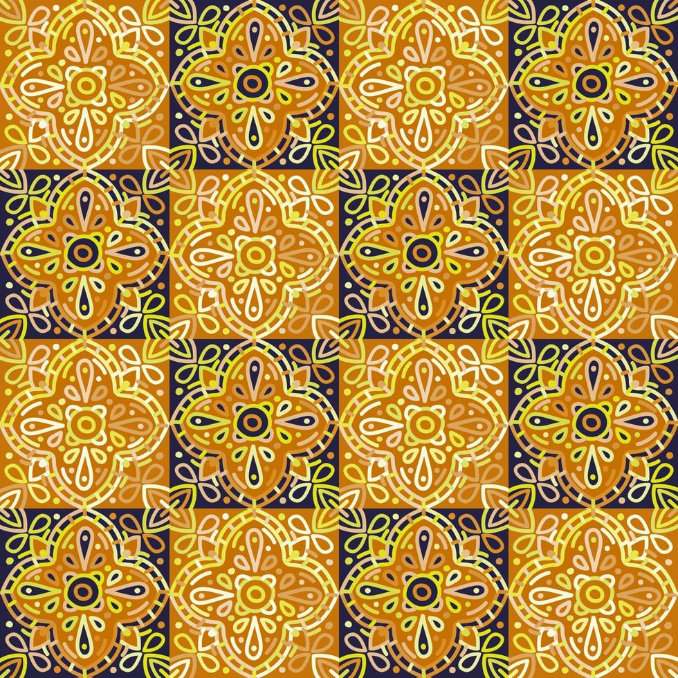 Islam, Arabo, indiano, ottomano motivi mosaico piastrella. decorativo ornamento elementi senza soluzione di continuità modello. vettore