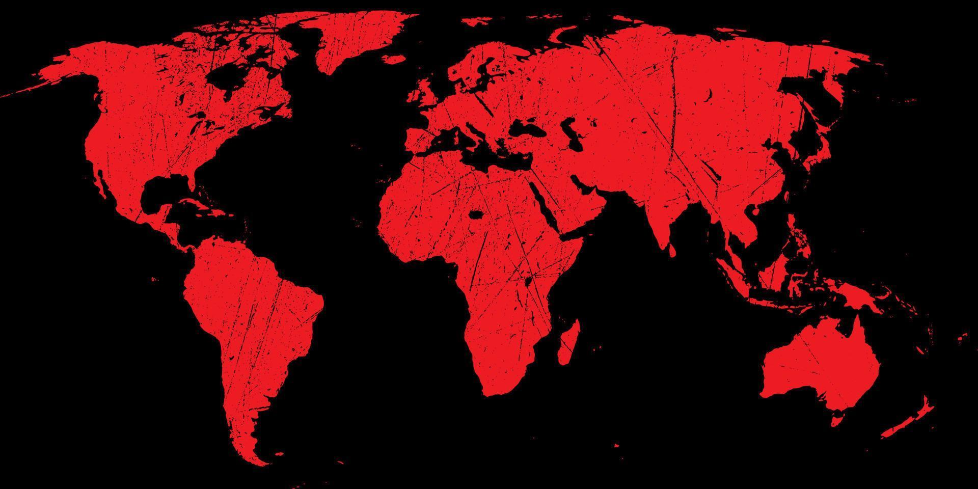 mappa del mondo vettore