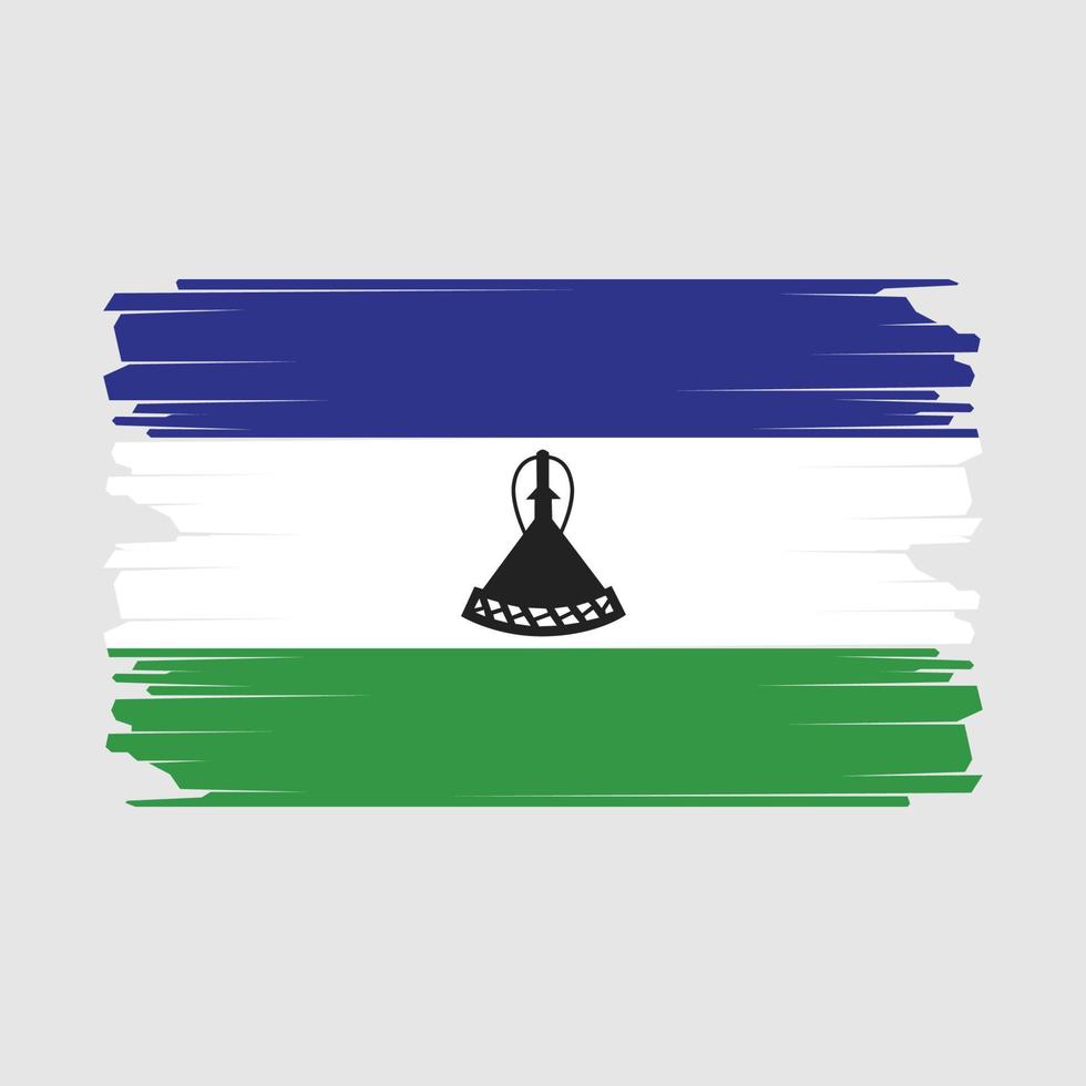 Lesoto bandiera illustrazione vettore