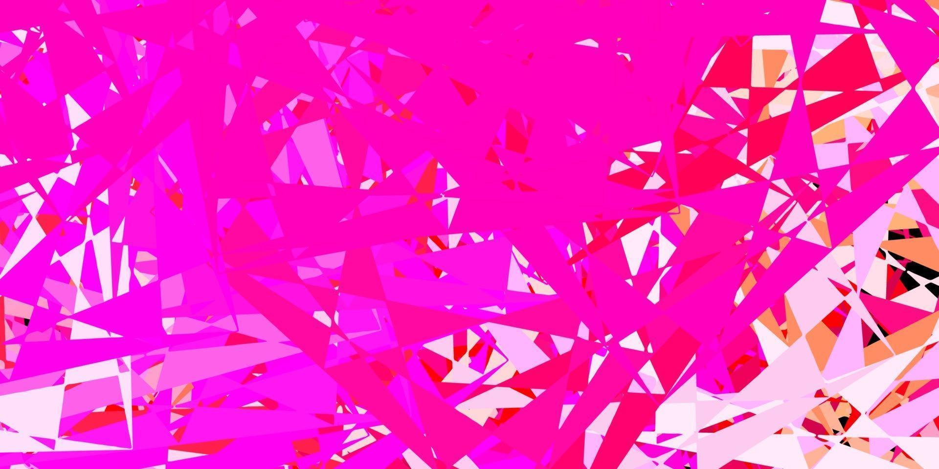 modello vettoriale rosa chiaro, giallo con forme poligonali.