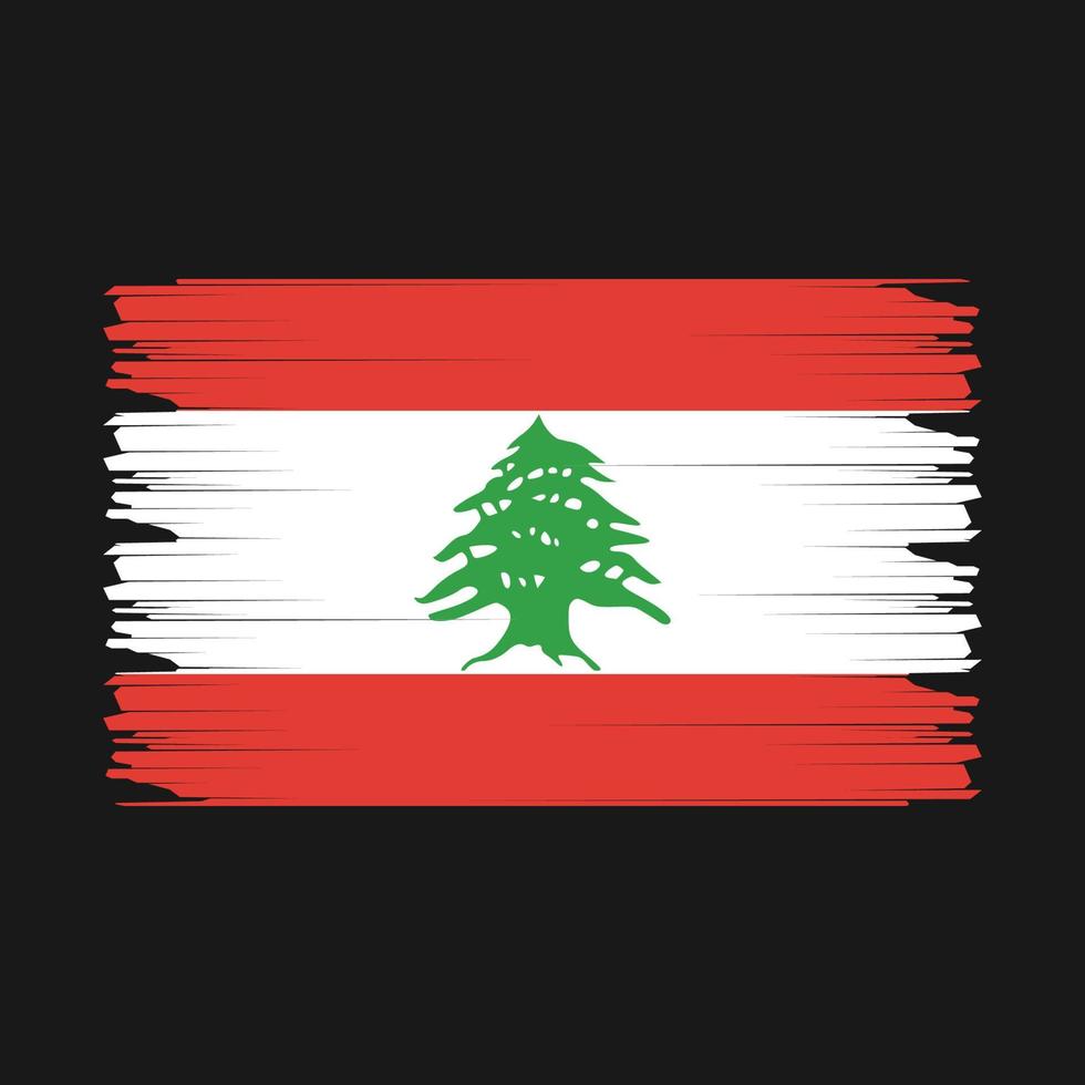 Libano bandiera illustrazione vettore