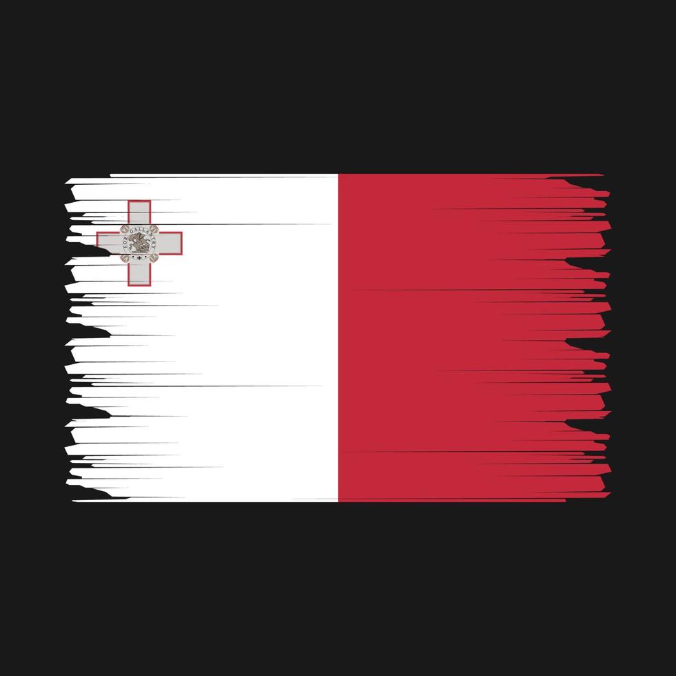 Malta bandiera illustrazione vettore