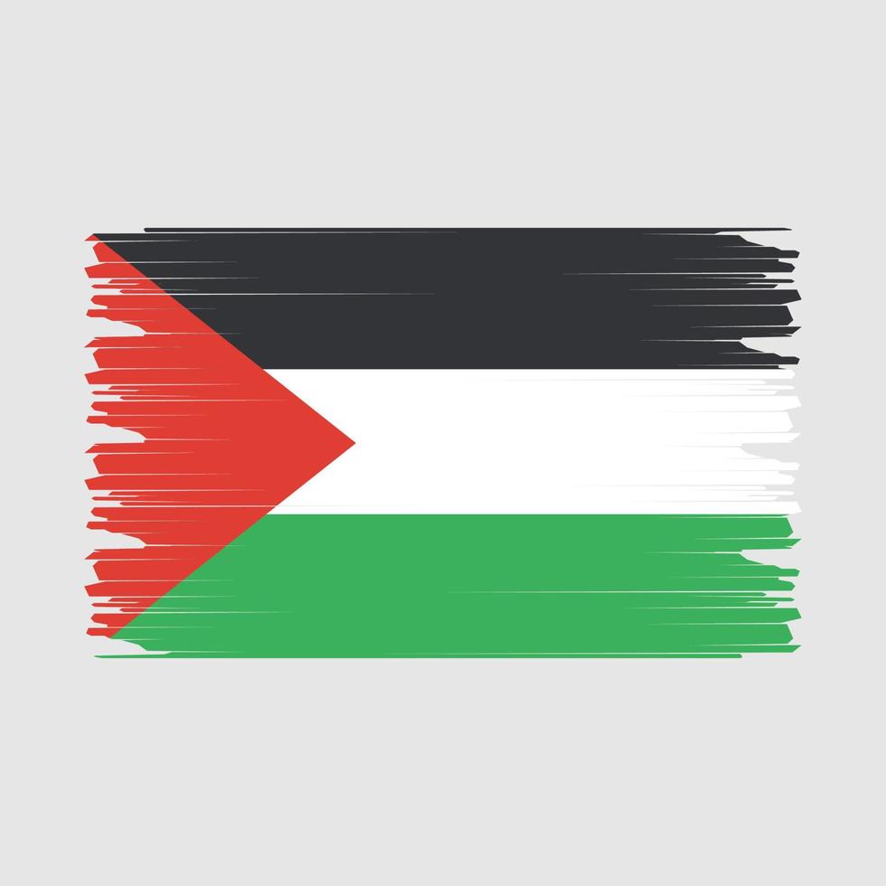 illustrazione della bandiera della Palestina vettore