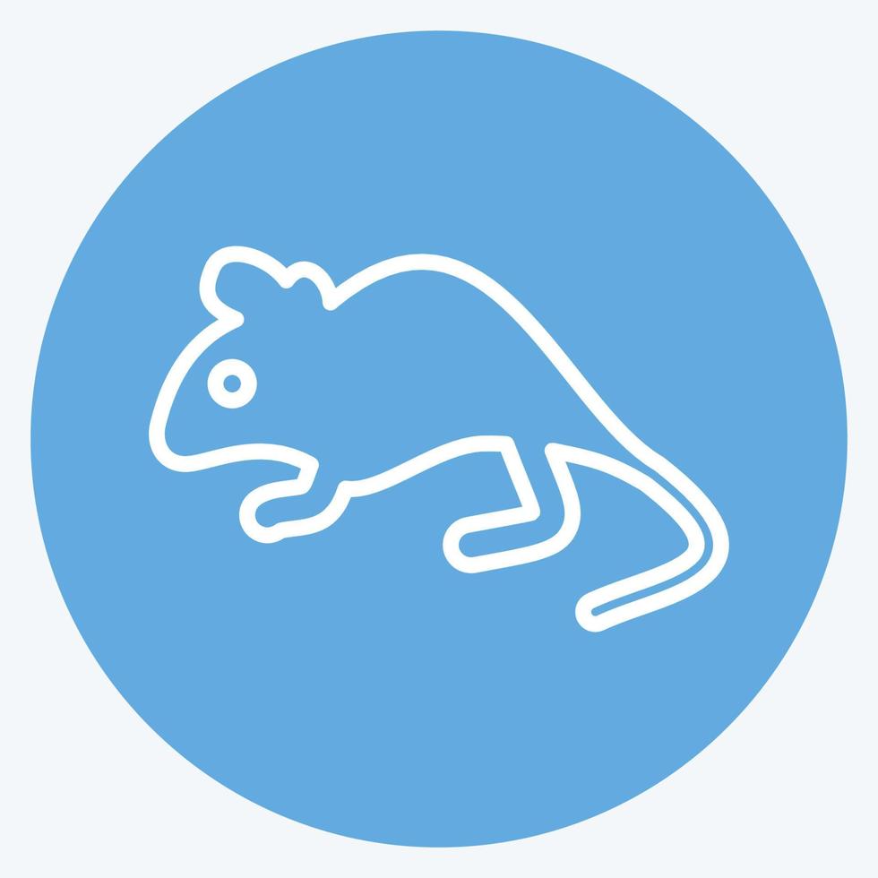 icona topo. relazionato per domestico animali simbolo. semplice design modificabile. semplice illustrazione vettore